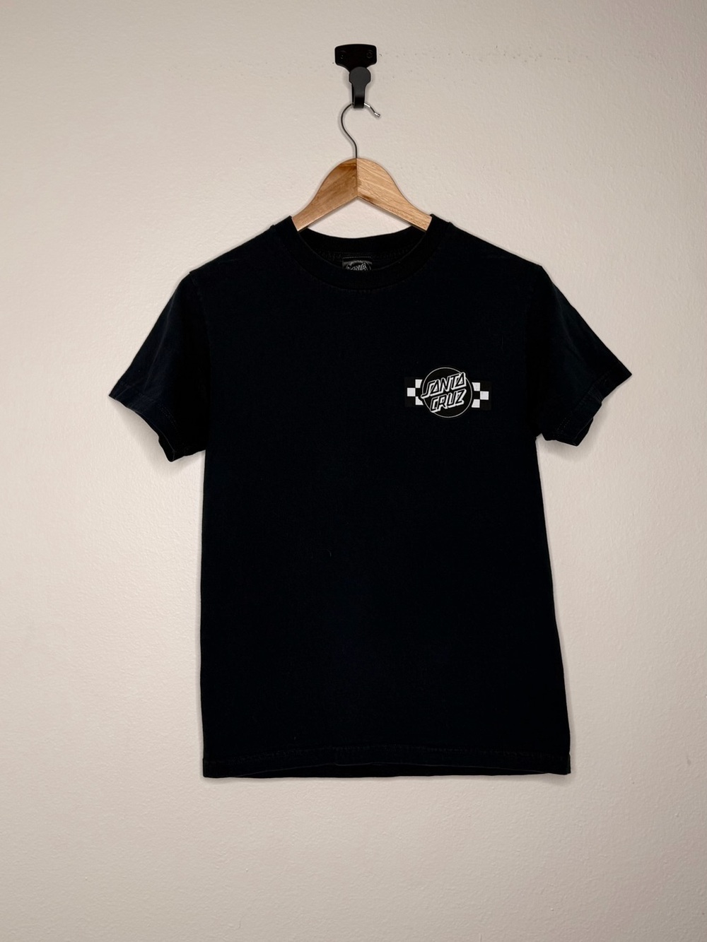 Santa Cruz Skateboards Black Short-Sleeve Logo Tee